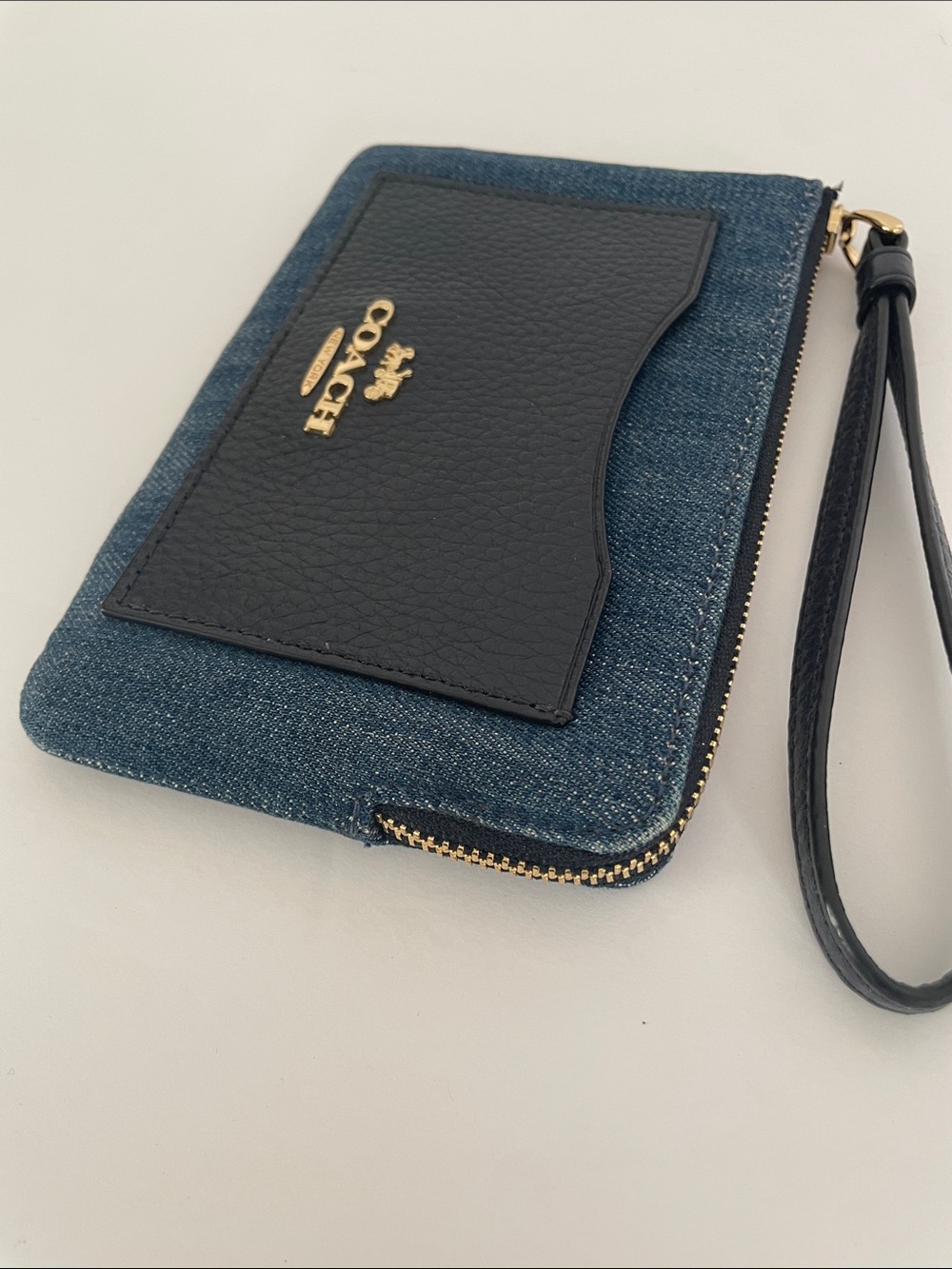 Coach Denim Wristlet - Picture 7 of 9